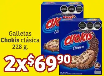 Soriana Híper Galletas Chokis clásica 228g oferta