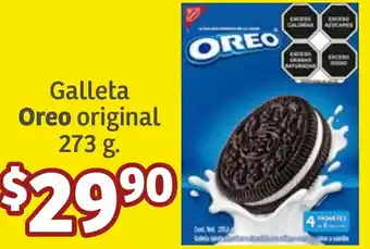 Soriana Híper Galleta Oreo original 273g oferta