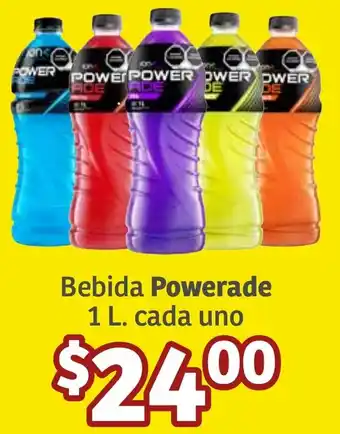 Soriana Híper Bebida Powerade 1L oferta