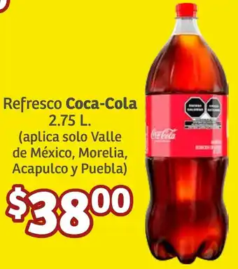 Soriana Híper Refresco Coca-Cola 2.75L oferta