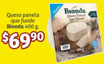Soriana Híper Queso panela que funde Bionda 400g oferta