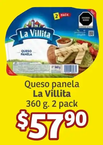 Soriana Híper Queso panela La Villita 360g 2 pack oferta