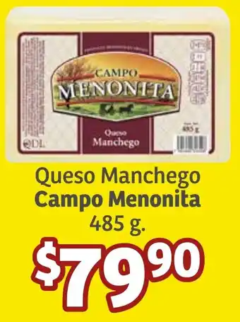 Soriana Híper Queso Manchego Campo Menonita 485g oferta