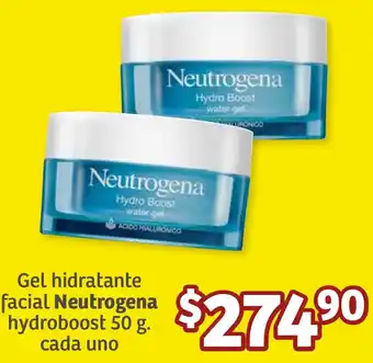 Soriana Híper Gel hidratante facial Neutrogena hydroboost 50g oferta