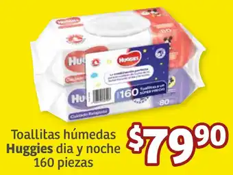 Soriana Híper Toallitas húmedas Huggies dia y noche 160 piezas oferta