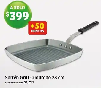 Soriana Híper Sartén Grill Cuadrado 28cm oferta