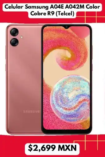 Celular Samsung A04E A042M Color Cobre R9