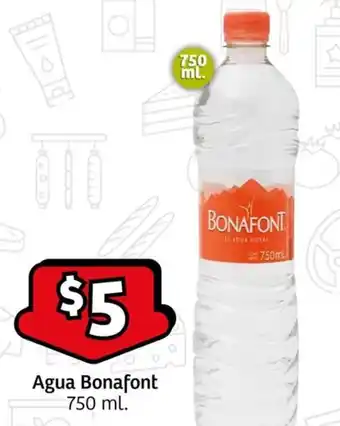 Agua Bonafont 750 ml.