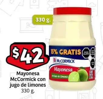 Mayonesa McCormick con jugo de limones 330 g.