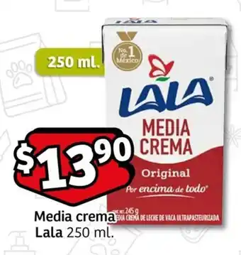 Media crema Lala 250 ml.