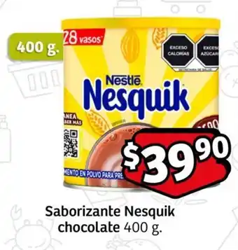 Saborizante Nesquik chocolate 400 g.