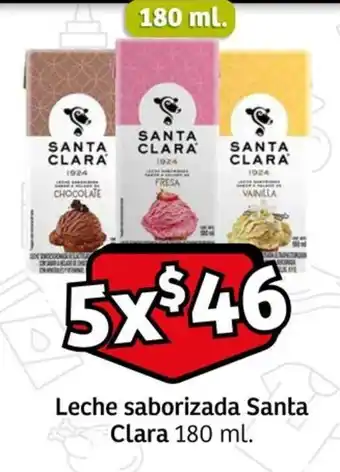 Soriana Express Leche saborizada Santa Clara 180 ml. x 5 oferta