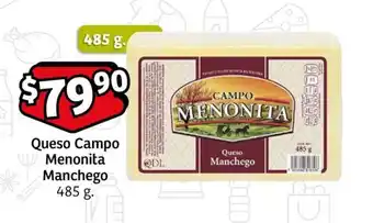 Queso Campo Menonita Manchego 485 g.