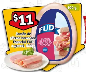 Jamón de pierna horneado Especial FUD a granel, 100 g.
