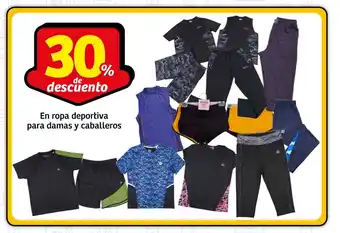 En ropa deportiva para damas y caballeros