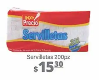 La Comer Servilletas 200pz oferta