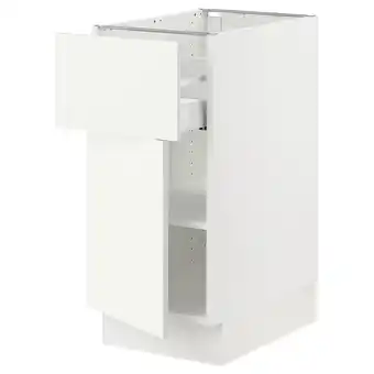 IKEA Sektion Gabinete bajo 1 puerta 1 cajón, blanco/vallstena blanco, 38x61x76 cm oferta