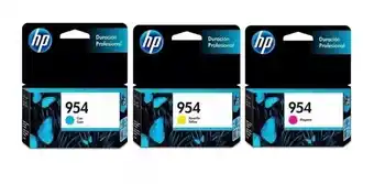 Mercado Libre Combo cartuchos hp 954 color amarillo, cian, magenta oferta
