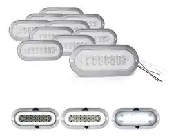 Mercado Libre 10 plafon 14 led ovalado aro plasma gel 4 funciones 12-24v f oferta