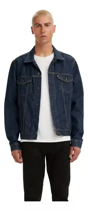 Mercado Libre Levi's chamarra trucker de mezclilla para hombre oferta