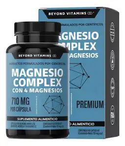Magnesio complex citrato de magnesio glicinato de magnesio gluconato de magnesio oxido de magnesio 710 mg sin rellenos 60 cáp