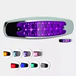 Mercado Libre 10 plafon 12 led tipo peter lateral fijo estrobo 12-24v f oferta