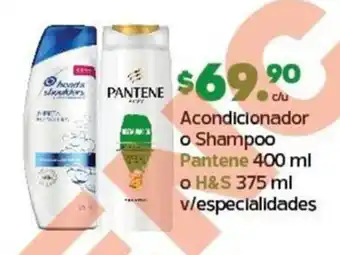 Acondicionador o Shampoo Pantene 400 ml o H&S 375 ml v/especialidades