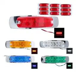 Mercado Libre 10 plafon 12 led tipo peter laterales remolque caja trailerf oferta