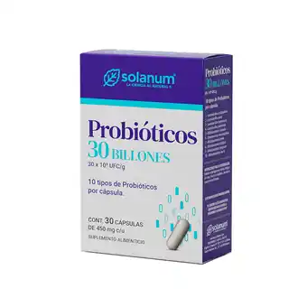 Farmacia San Pablo Solanum probióticos 30 billones 10 tipos de probióticos oferta