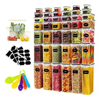 Mercado Libre 42pzs recipiente hermético contenedor alimento+15pzs regalos oferta