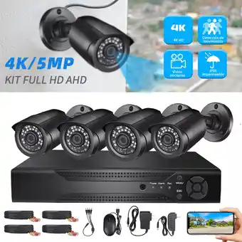 Mercado Libre Kit dvr camaras de seguridad exterior circuito cerrado 500gb oferta