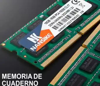 Mercado Libre Memoria ram nansike gamer color verde 16gb 1x16gb nansike ddr4-2400s oferta