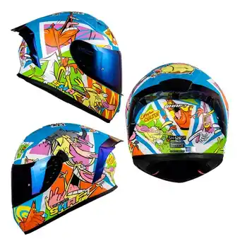 Mercado Libre Casco moto shaft deportivo certificado ece aleron sh582sp gp oferta
