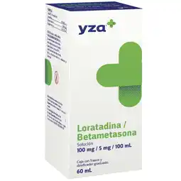 Farmacias YZA Yza loratadina betametasona s 100mg/5mg/100ml oferta