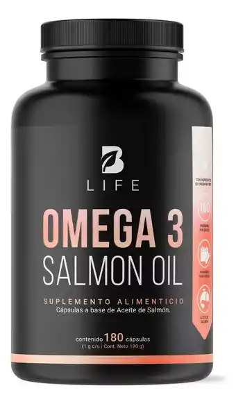 Mercado Libre Omega 3 de salmón 180 cápsulas (epa - dha). b life sabor sin sabor oferta