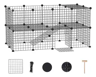 Multifuncional metal corral casa jaula mascotas, desmontable
