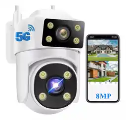 Mercado Libre Cámara De Seguridad 8mp Wifi Exterior 360° Con Doble Lente oferta