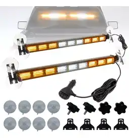 Mercado Libre Barra torreta estrobo par luces código policia 162led 17pulg oferta