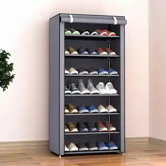Mercado Libre Zapatera organizador zapatos 7 niveles compartimientos metal oferta