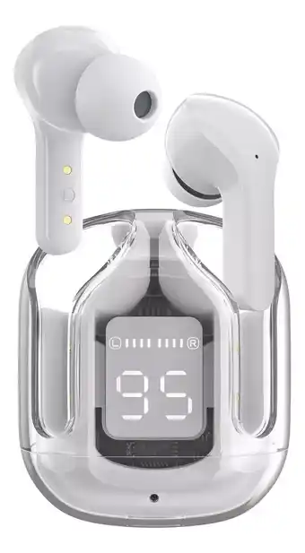 Mercado Libre Audifonos inalámbricos pantalla digital reducción ruido ipx4 color gris oferta