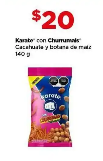 Karate con Churrumais Cacahuate y botana de maíz 140 g