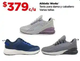 Bodega Aurrerá Athletic Works Tenis para dama y caballero Varias tallas oferta