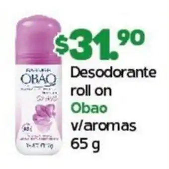 Desodorante roll on Obao v/aromas 65 g