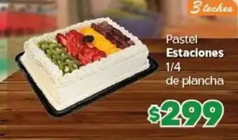 Pastel Estaciones ¼ de plancha