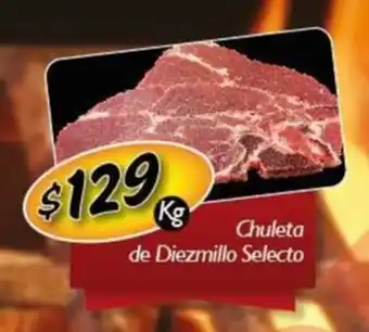 Chuleta de Diezmillo Selecto, kg