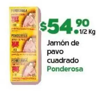 Arteli Jamón de pavo cuadrado Ponderosa ½ kg oferta
