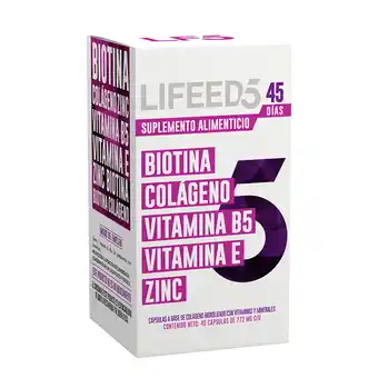 Farmacia San Pablo Lifeed5 suplemento alimenticio a base de colágeno hidrolizado vitaminas minerales oferta