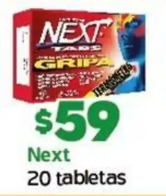 Next 20 tabletas