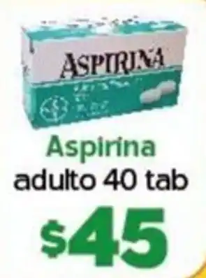 Aspirina adulto 40 tab