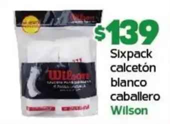 Arteli Sixpack calcetón blanco caballero Wilson oferta